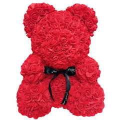 Artificial Rose Teddy Bear Box