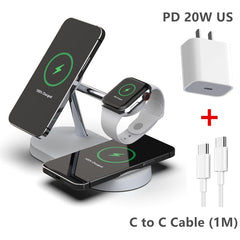 3 in 1 Wireless Magsafe Charger Stand