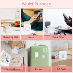 Mini Printer Portable Thermal Stickers