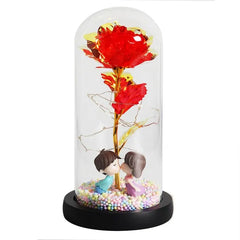 Enchanted Glass Rose Decoration