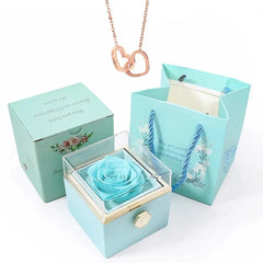 Rose Box Heart Necklace