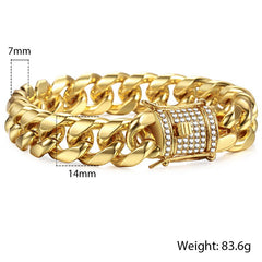 Gold Curb Cuban Bracelet