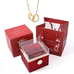 Rose Box Heart Necklace