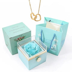 Rose Box Heart Necklace